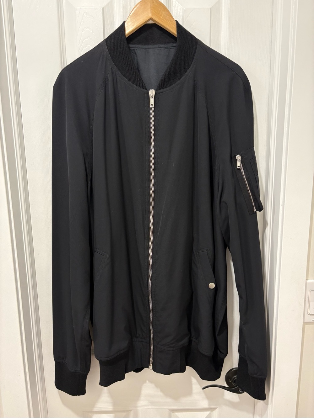 Rick Owens Flight Bomber Jacket Us 46 Men’s Italy Full Zip Runway Ss17 Walrus
